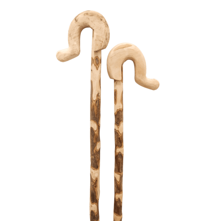 Χειροποίητη Κλίτσα από φυσικό ξύλο Αγριελιάς 100-130εκ