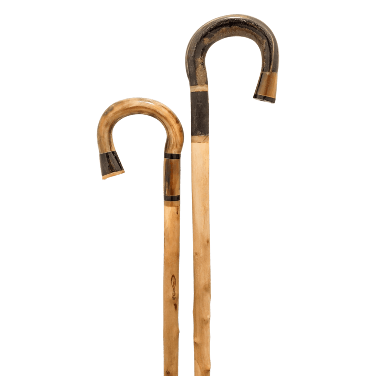 Wild Olivewood Horn Crook 120cm