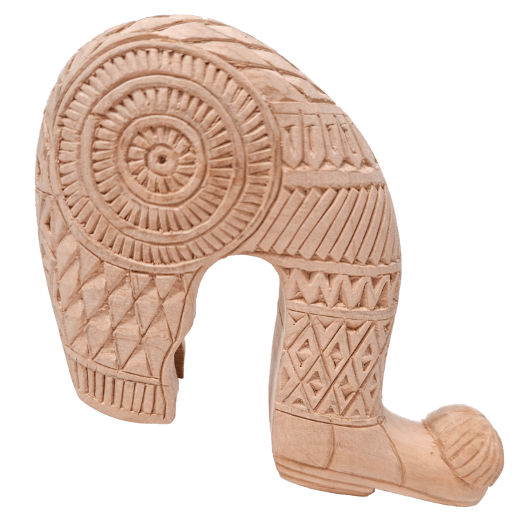 Handmade Maplewood Klitsa Handle with Carved Details